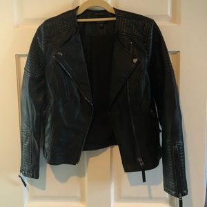 Faux-Leather Jacket (barely worn)